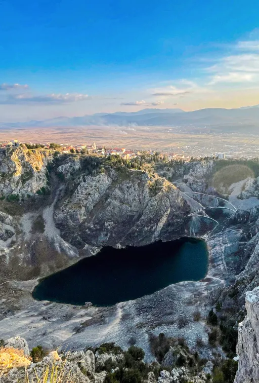 Image of Blue Lake in Imotski, Croatia
